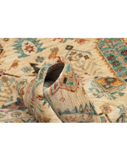 Tappeto Tribal Pakistan marrone giallo 126x189