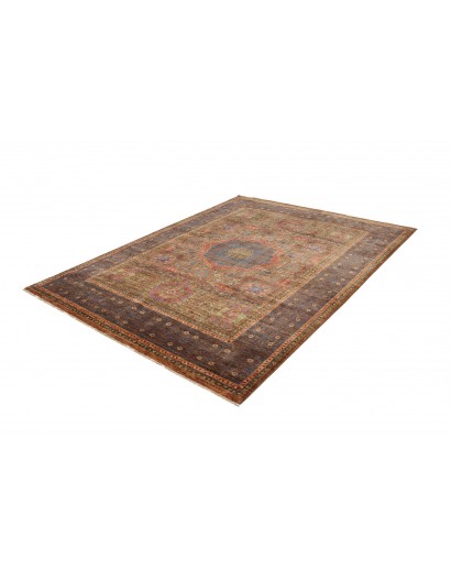 Tappeto Mamlouk Pakistan verde grigio 169x234