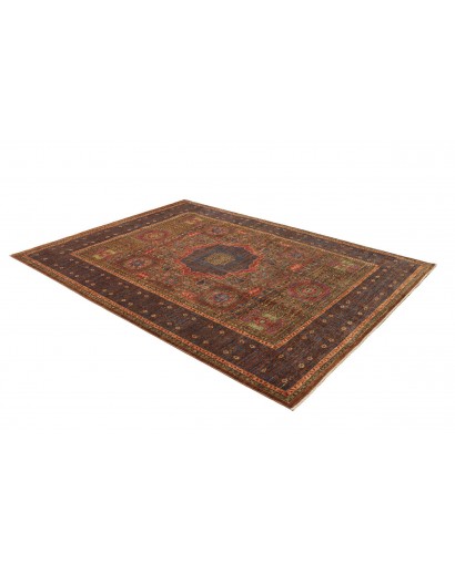 Tappeto Mamlouk Pakistan verde grigio 169x234