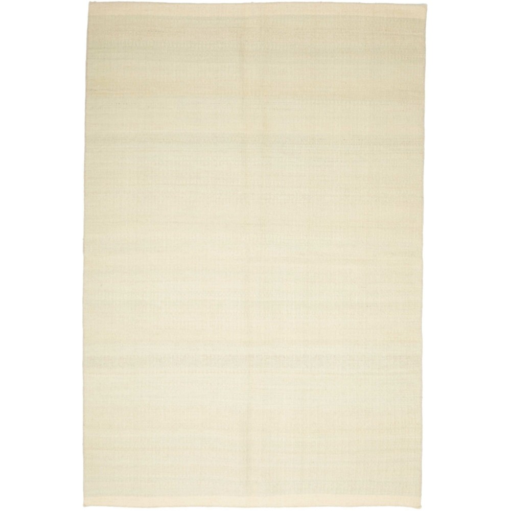 Tappeto Kilim Plain Persia bianco giallo 162x240 Tappeto Kilim Plain Persia bianco giallo 162x240