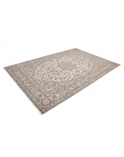 Tappeto Kashan Persia beige bianco 197x295