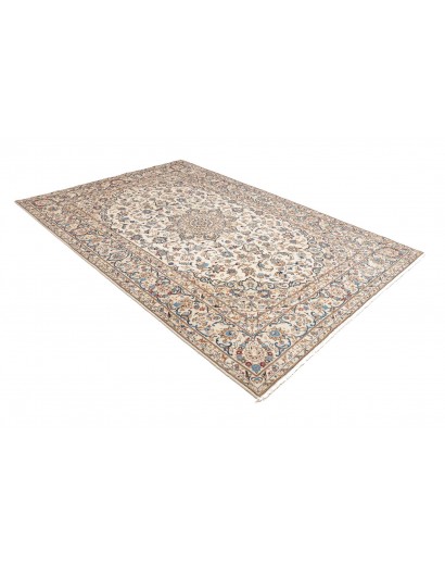Tappeto Kashan Persia beige bianco 197x295