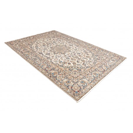 Tappeto Kashan Persia beige bianco 197x295
