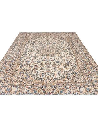 Tappeto Kashan Persia beige bianco 197x295