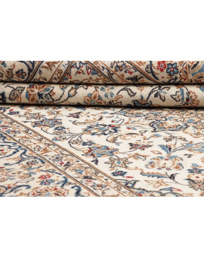 Tappeto Kashan Persia beige bianco 197x295