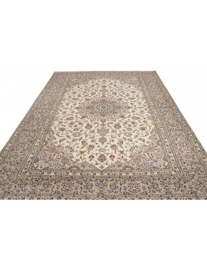 Tappeto Kashan Persia azzurro grigio 245x340