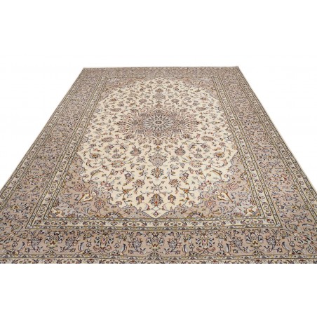 Tappeto Kashan Persia azzurro grigio 245x340