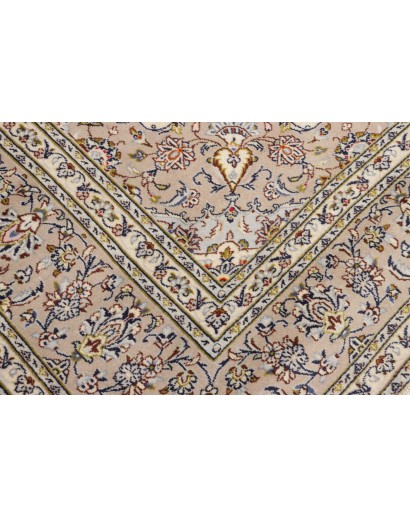 Tappeto Kashan Persia azzurro grigio 245x340