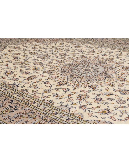 Tappeto Kashan Persia azzurro grigio 245x340