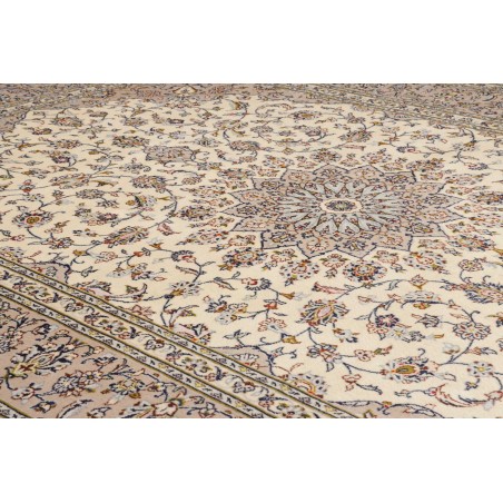 Tappeto Kashan Persia azzurro grigio 245x340