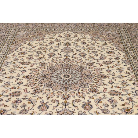 Tappeto Kashan Persia azzurro grigio 245x340