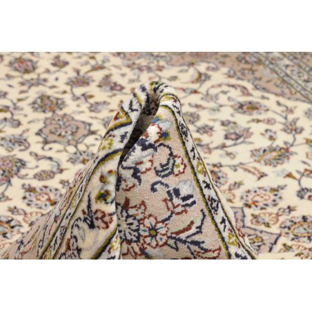 Tappeto Kashan Persia azzurro grigio 245x340