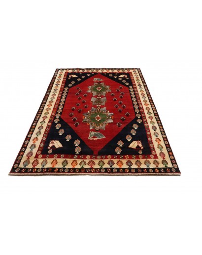 Tappeto Shiraz Persia marrone giallo 160x245