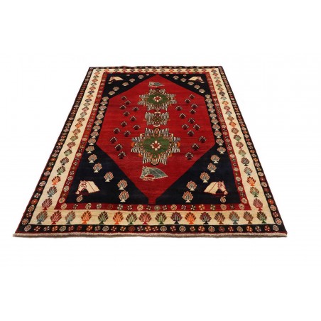 Tappeto Shiraz Persia marrone giallo 160x245