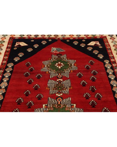 Tappeto Shiraz Persia marrone giallo 160x245