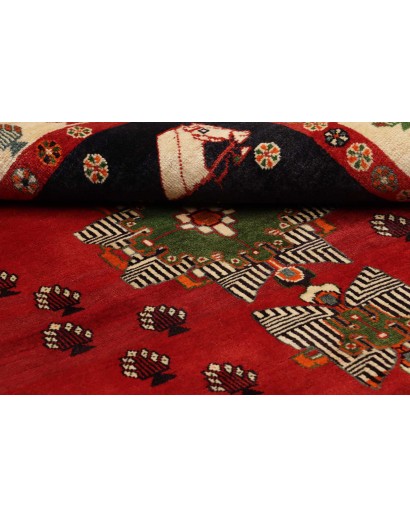 Tappeto Shiraz Persia marrone giallo 160x245