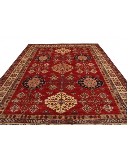 Tappeto Kazak Fine Pakistan marrone grigio 293x398