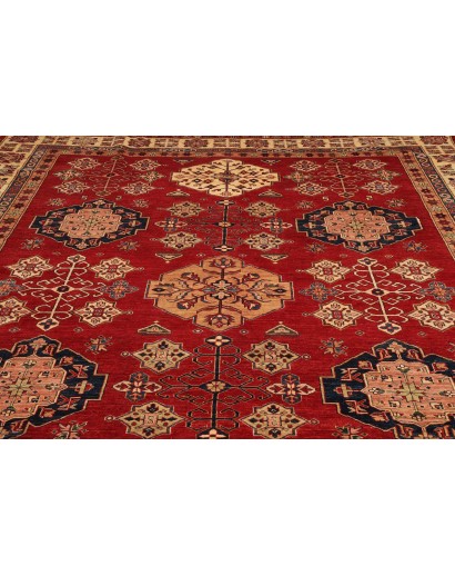 Tappeto Kazak Fine Pakistan marrone grigio 293x398