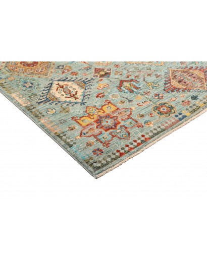Tappeto Tribal Pakistan marrone azzurro 147x206