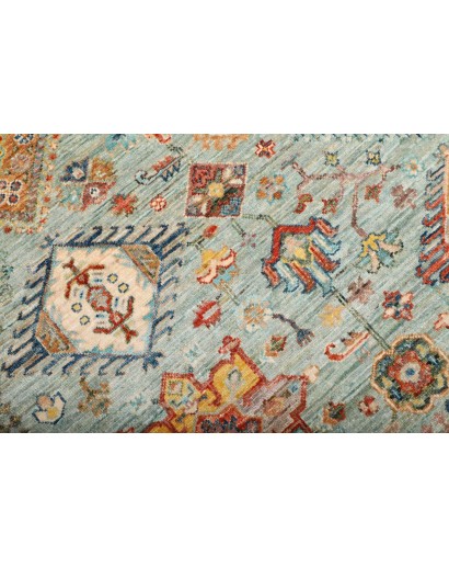 Tappeto Tribal Pakistan marrone azzurro 147x206