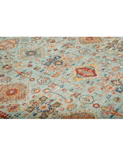 Tappeto Tribal Pakistan marrone azzurro 147x206
