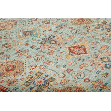 Tappeto Tribal Pakistan marrone azzurro 147x206