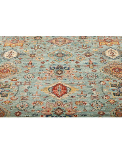 Tappeto Tribal Pakistan marrone azzurro 147x206