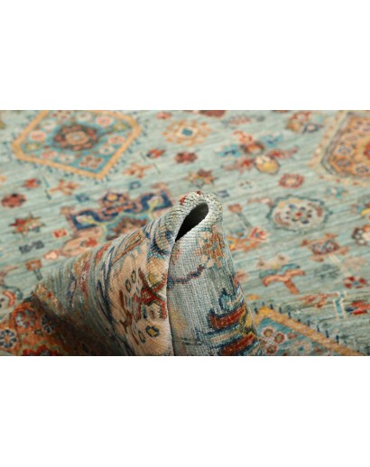 Tappeto Tribal Pakistan marrone azzurro 147x206