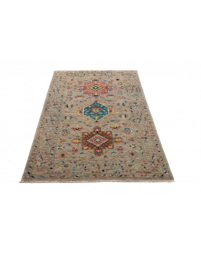 Tappeto Tribal Pakistan bianco 95x152