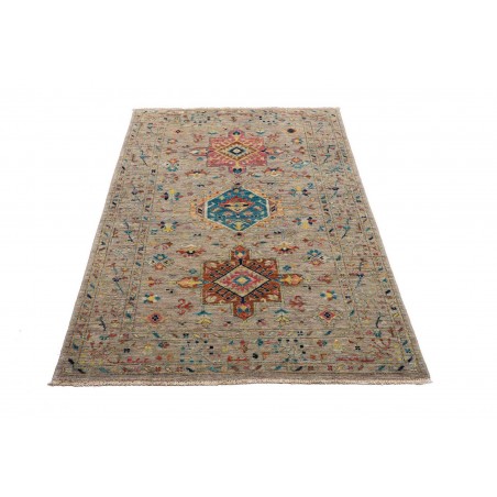 Tappeto Tribal Pakistan bianco 95x152