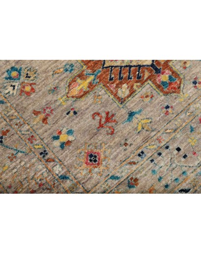 Tappeto Tribal Pakistan bianco 95x152