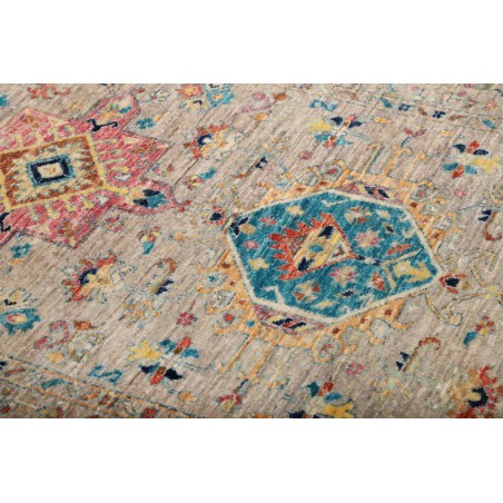 Tappeto Tribal Pakistan bianco 95x152