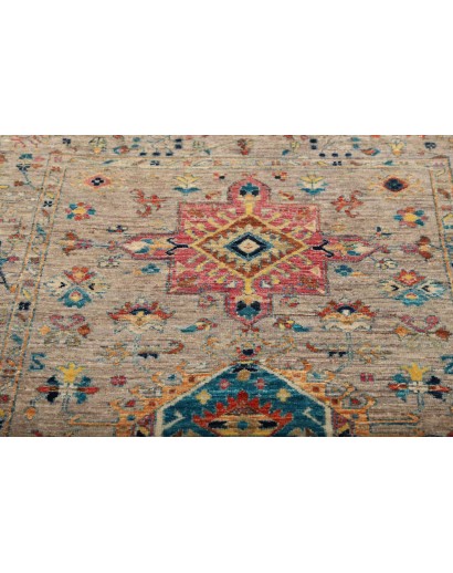 Tappeto Tribal Pakistan bianco 95x152