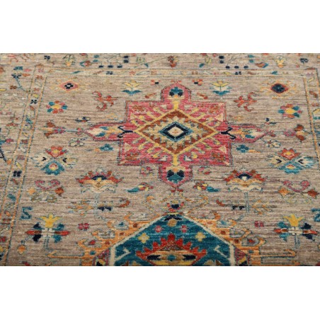 Tappeto Tribal Pakistan bianco 95x152