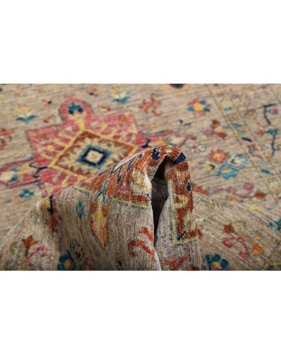 Tappeto Tribal Pakistan bianco 95x152