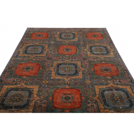 Tappeto Mamlouk Pakistan azzurro 202x302