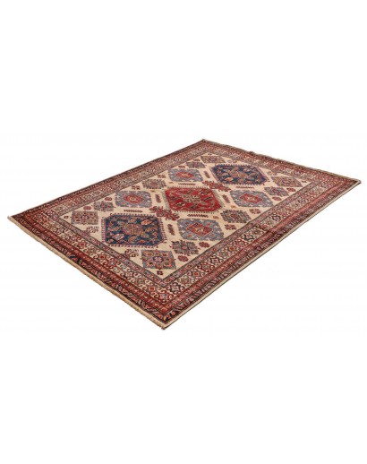 Tappeto Kazak Fine Pakistan marrone giallo 155x202