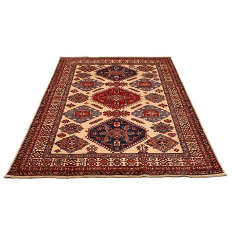 Tappeto Kazak Fine Pakistan marrone giallo 155x202
