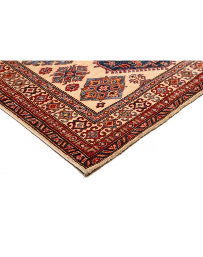 Tappeto Kazak Fine Pakistan marrone giallo 155x202