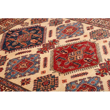 Tappeto Kazak Fine Pakistan marrone giallo 155x202