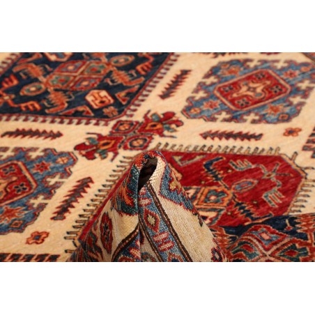 Tappeto Kazak Fine Pakistan marrone giallo 155x202