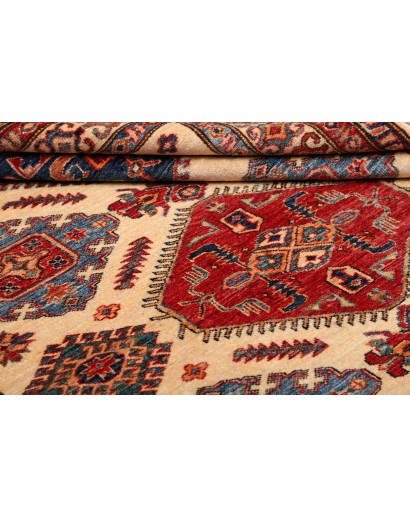 Tappeto Kazak Fine Pakistan marrone giallo 155x202
