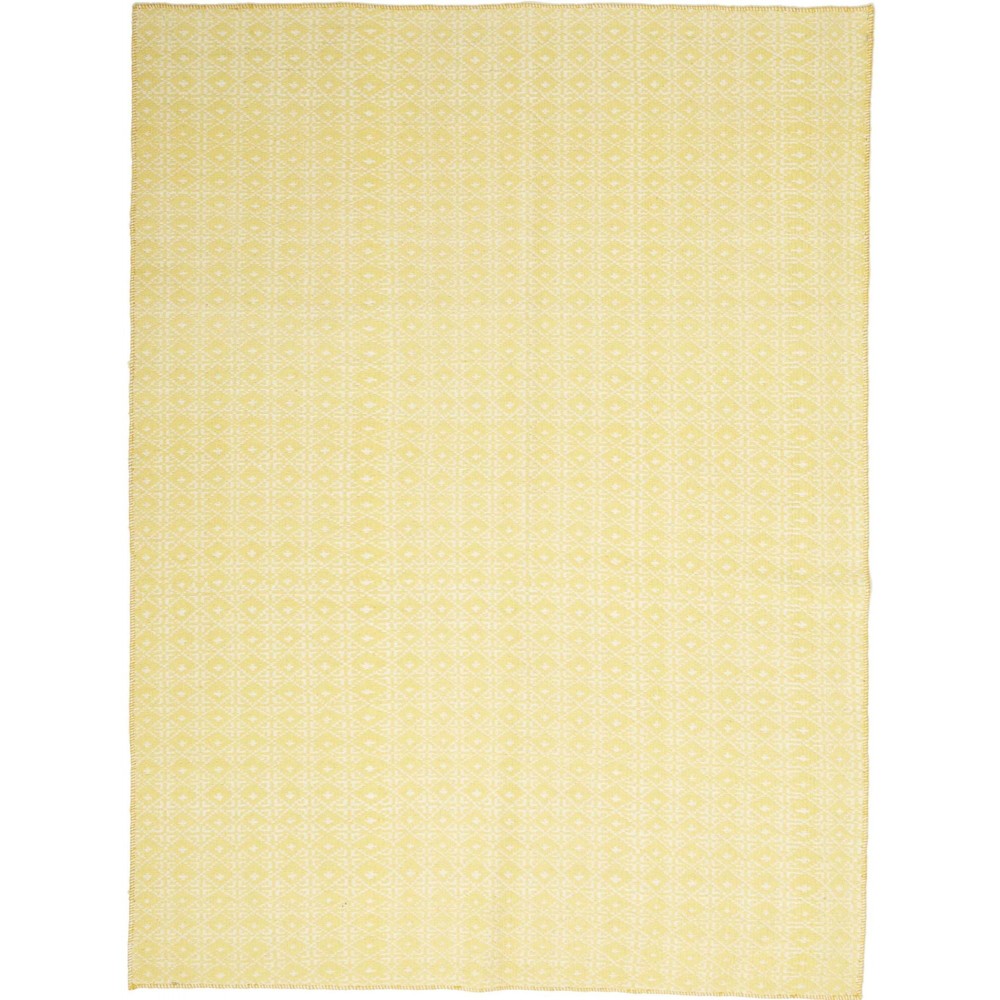 Tappeto Kilim Plain Persia giallo bianco 151x202 Tappeto Kilim Plain Persia giallo bianco 151x202