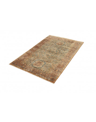 Tappeto Mamlouk Pakistan arancione bianco 100x158