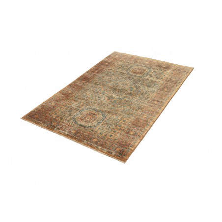Tappeto Mamlouk Pakistan arancione bianco 100x158