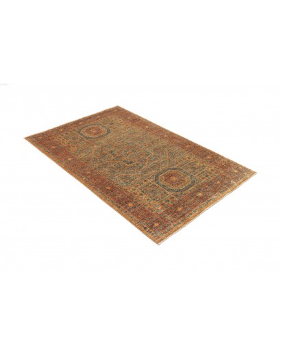 Tappeto Mamlouk Pakistan arancione bianco 100x158