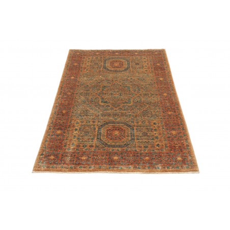Tappeto Mamlouk Pakistan arancione bianco 100x158