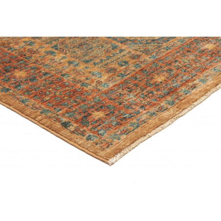 Tappeto Mamlouk Pakistan arancione bianco 100x158
