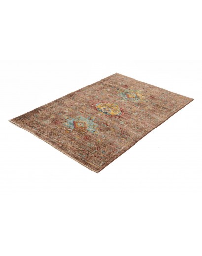 Tappeto Tribal Pakistan marrone bianco 102x150