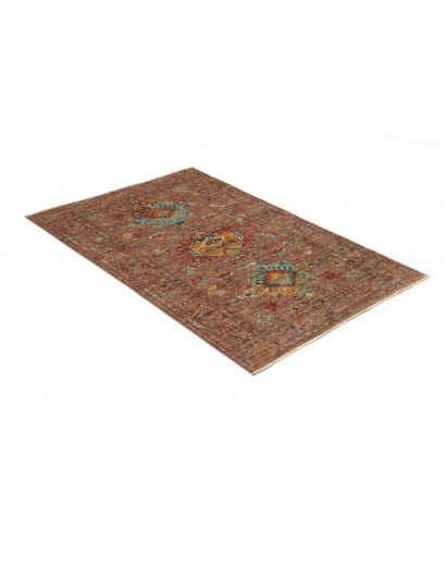 Tappeto Tribal Pakistan marrone bianco 102x150